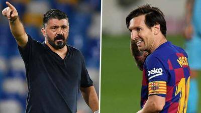 “Saya hanya dapat menandakan Messi dalam impian saya atau di PlayStation anak saya!” kata Gattuso ketika dia mempersiapkan Napoli untuk pertembungan Barca