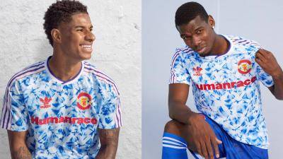Pharrell Williams’ designs now on Arsenal and Manchester United’s football shirts