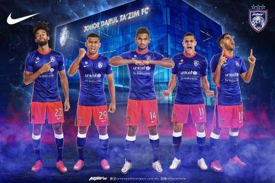 JDT cipta sejarah, jersi 2021 terjual sehingga RM1.6 juta