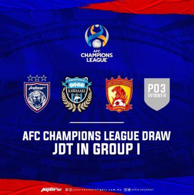 JDT jumpa juara Liga Jepun dan kelab gergasi China, Guangzhou FC