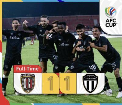 Piala AFC 2023: Terengganu jaringkan gol saat akhir, halang Bali United menang