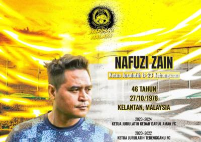 Nafuzi Zain jurulatih baharu B23 negara