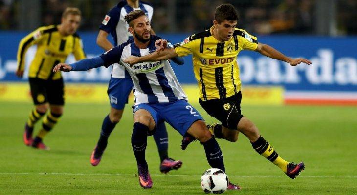 Hertha Berlin 2-1 Dortmund: Top 4 vẫn chưa ngã ngũ