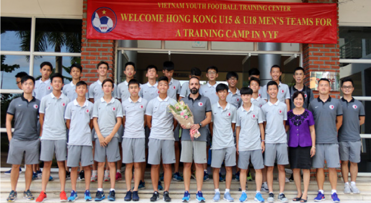 Các ĐT trẻ Hong Kong tới tập huấn tại Việt Nam