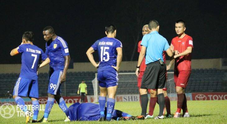 Trận cầu đinh vòng 24 V.League bị hoãn do bão Damrey