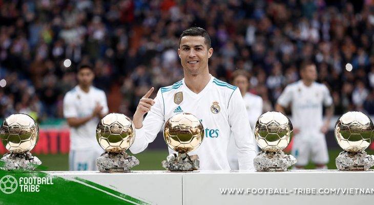 La Liga: Real Madrid thắng ‘năm sao’ mừng Ronaldo