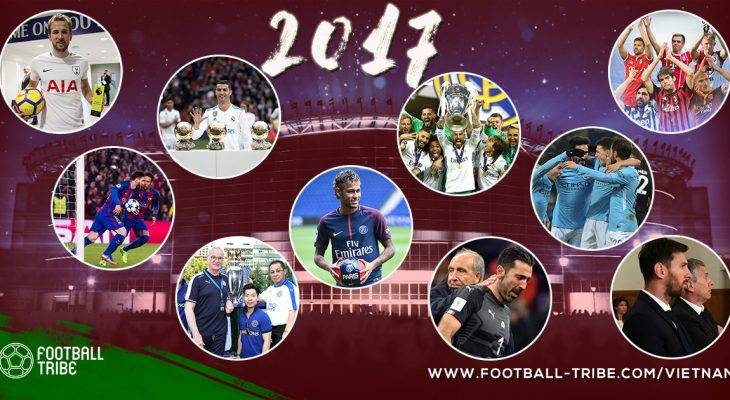 Nhìn lại những sự kiện bóng đá nổi bật trong năm 2017
