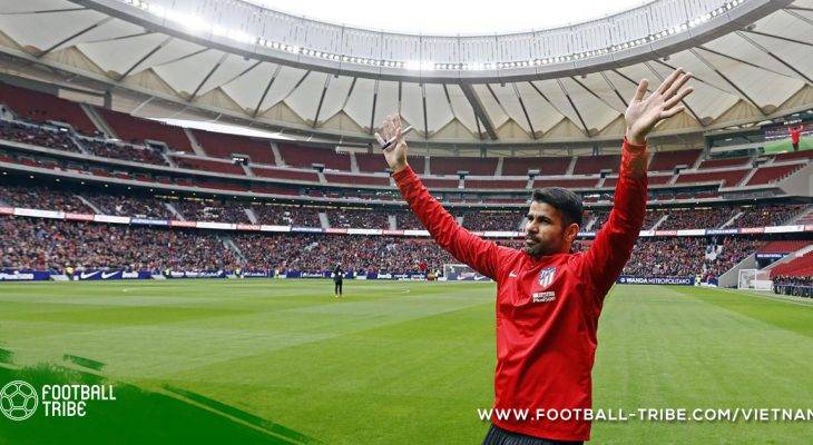 Diego Costa chính thức ra mắt Atletico Madrid