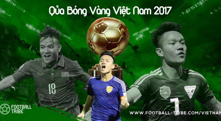 Đinh Thanh Trung giành Quả Bóng Vàng Việt Nam 2017
