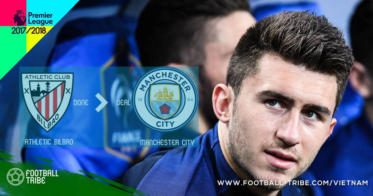 CHÍNH THỨC: Aymeric Laporte gia nhập Manchester City