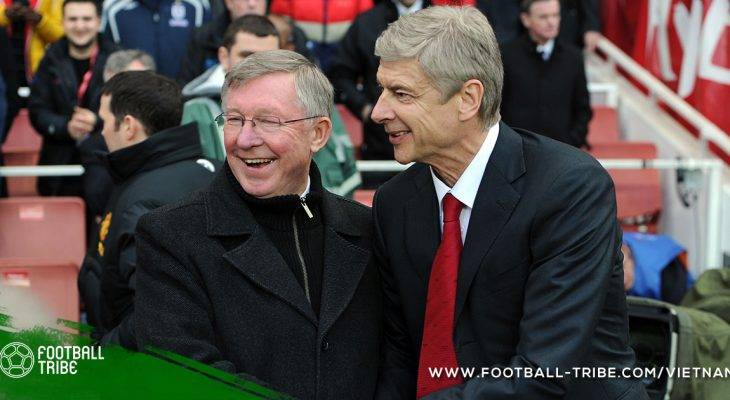 Sir Alex Ferguson chúc mừng “đại kình địch cũ” Wenger