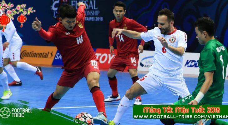 Futsal châu Á: Thái Lan thảm bại trước đội bóng Tây Á