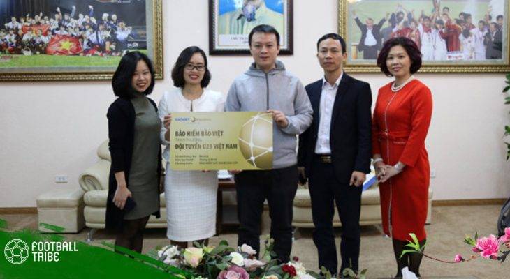 Bảo Việt chính thức tặng thưởng cho đội tuyển U23 Việt Nam