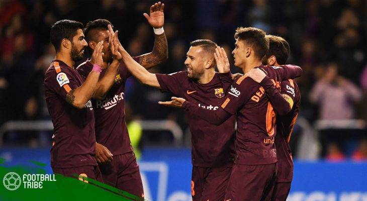 Barcelona chia tay Iniesta bằng chức vô địch La Liga 17/18