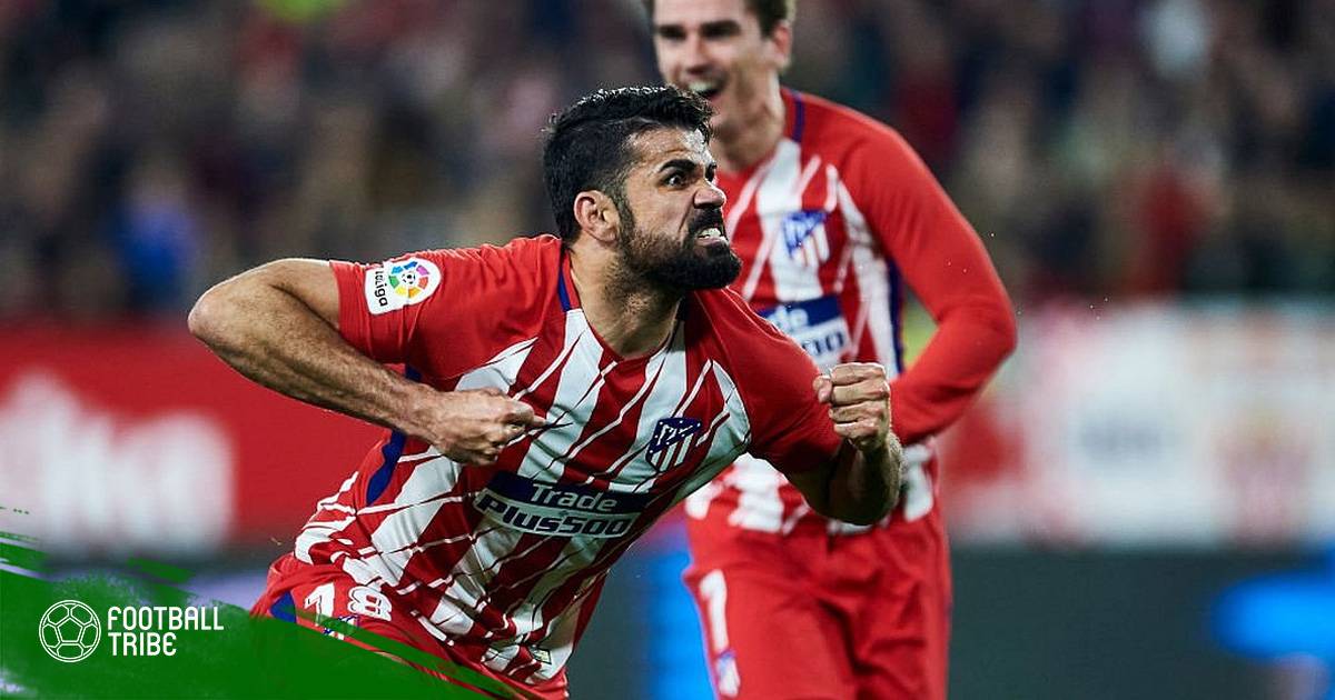 Diego Costa quay về số áo may mắn tại Atletico Madrid