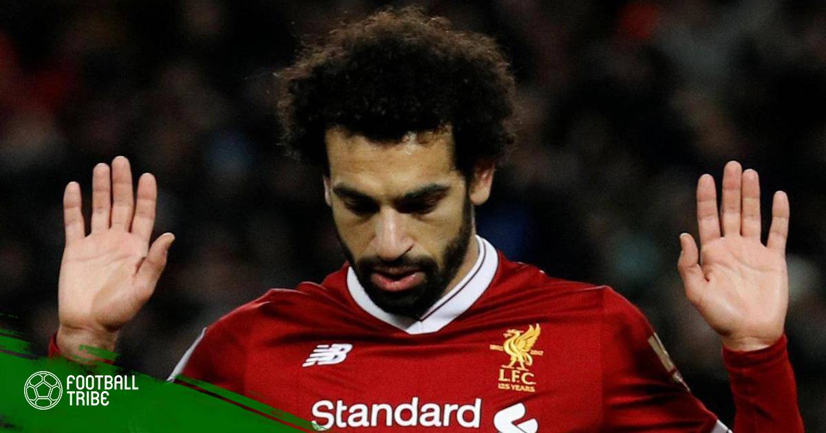 Mohamed Salah tạo dáng với chính… khuôn mặt mình