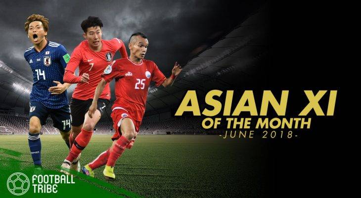 Đội hình tiêu biểu châu Á tháng 6: Cầu thủ HAGL và Nam Định góp mặt
