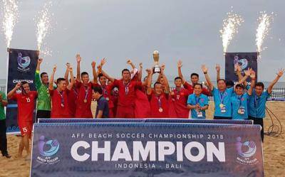 ĐT Việt Nam vô địch Giải bóng đá bãi biển Đông Nam Á 2018