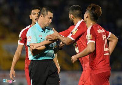 Trọng tài Nguyễn Trọng Thư không được phân công nhiệm vụ ở vòng 5