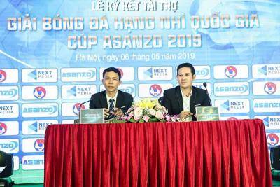 Giải Hạng Nhì Quốc gia 2019 cắt tên nhà tài trợ Asanzo