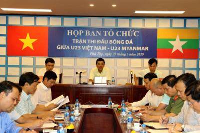 BTC trận đấu giao hữu quốc tế U23 Việt Nam – U23 Myanmar: Họp rà soát công tác an ninh